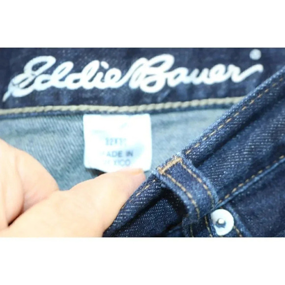 Men's Dark Denim Eddie Bauer Jeans-32 x 30 - Picture 4 of 8